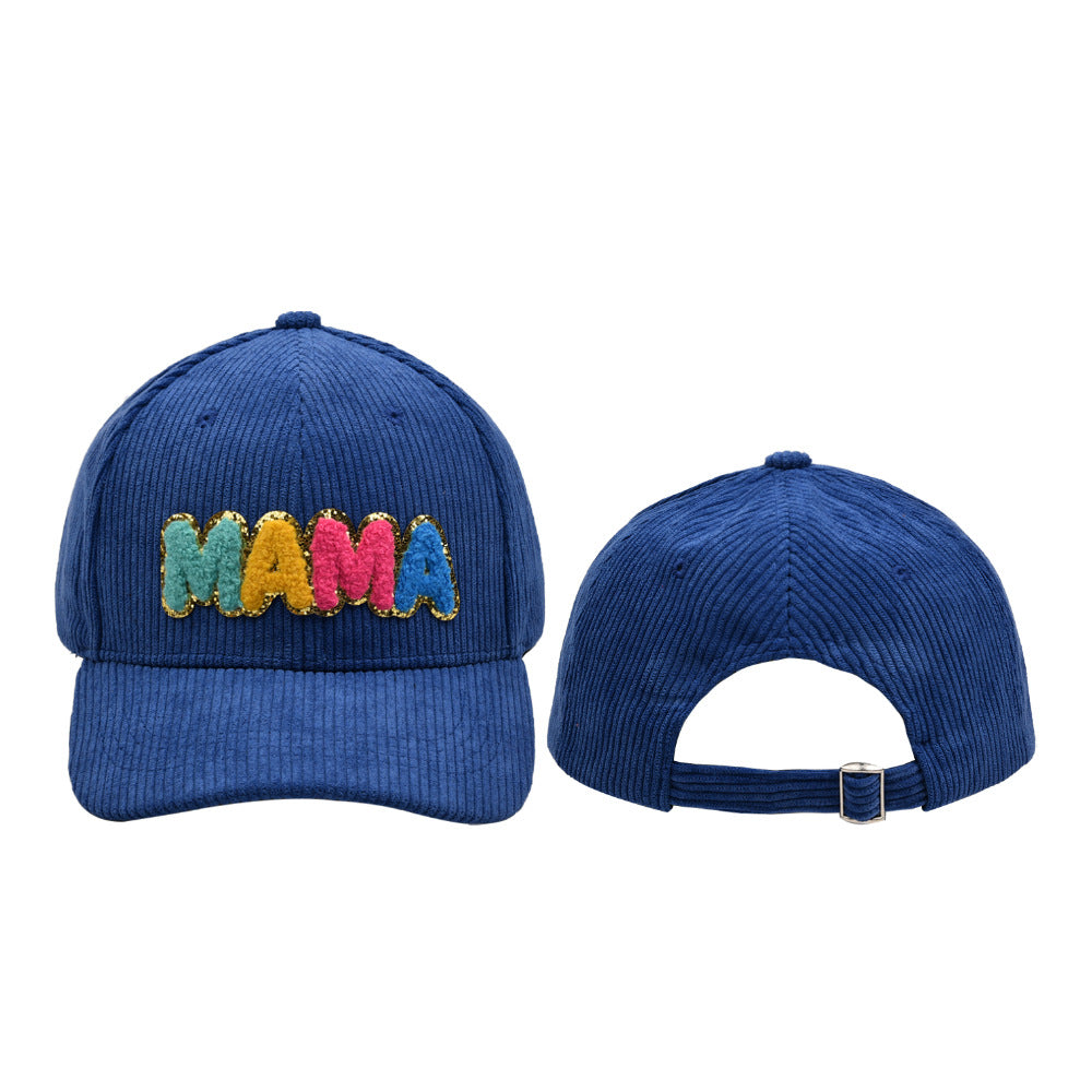 Capilla de béisbol de letras de poliéster de poliéster al por mayor